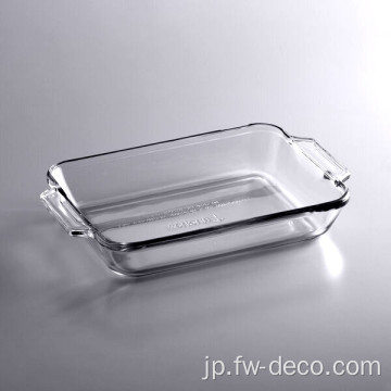 クリスタル1.9Lクリアガラスの正方形のベーキング皿
